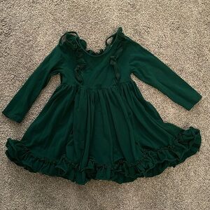 Serendipity Green Ruffle Dress